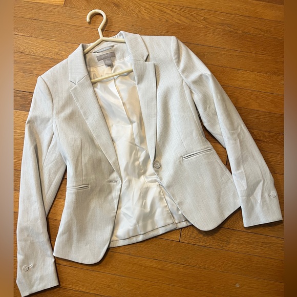 H & M Textured Linen Color Blazer Size 4 - Picture 1 of 5